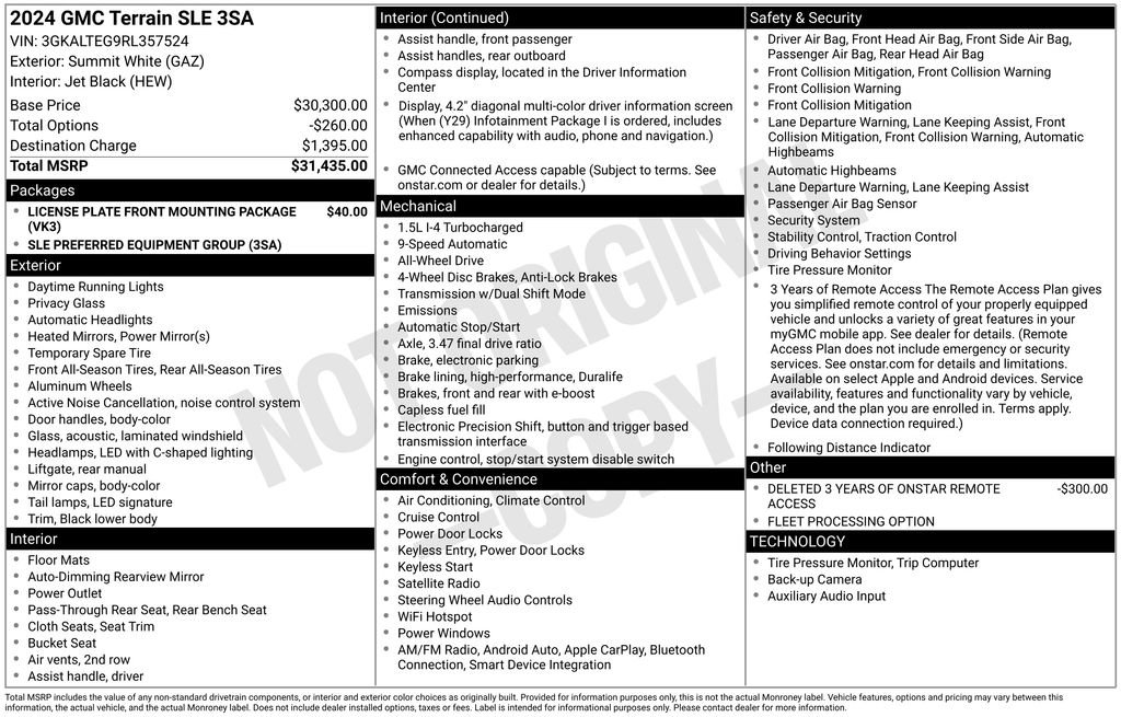 Certified 2024 GMC Terrain SLE AWD/4WD image 32