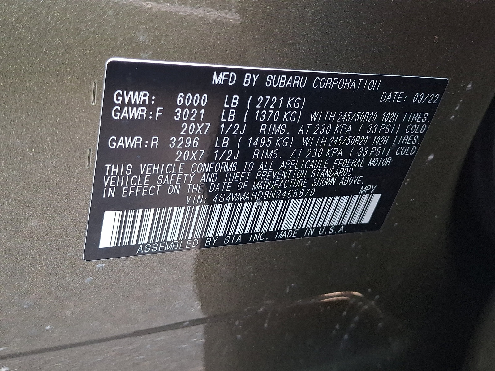 Used 2022 Subaru Ascent Touring AWD/4WD image 33
