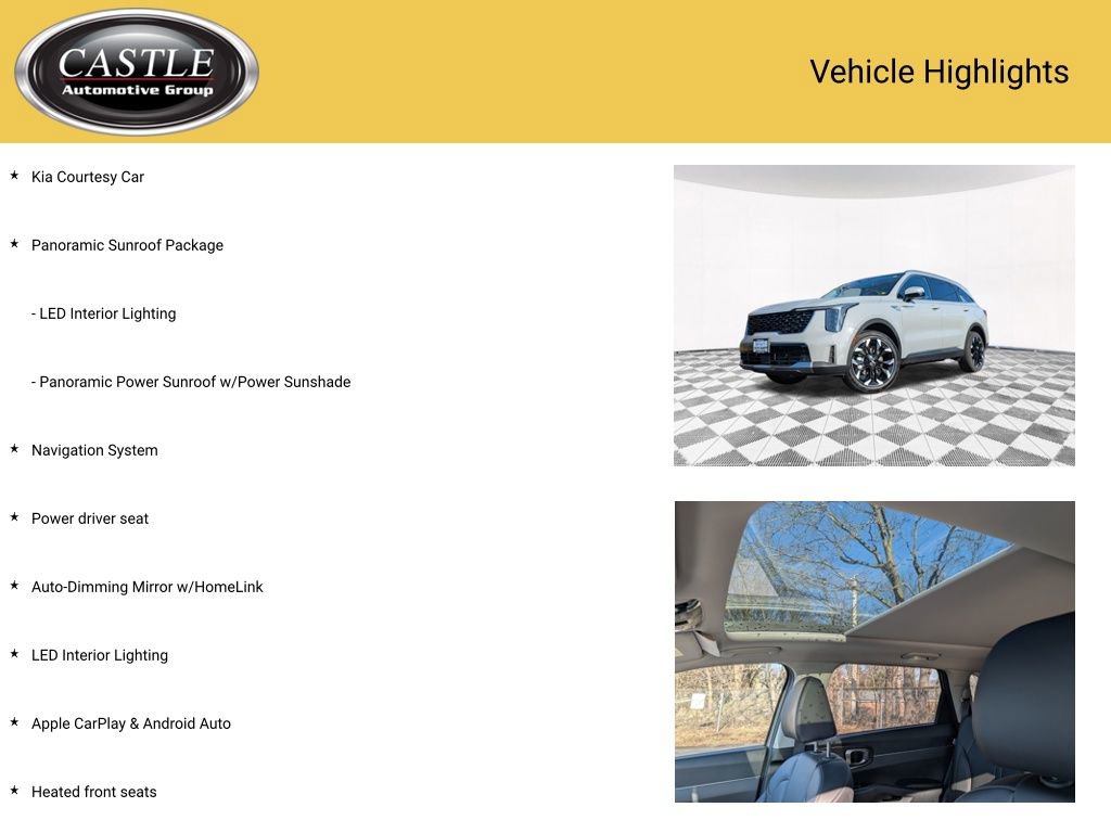 Used 2025 Kia Sorento EX w/ Panoramic Sunroof Package image 4