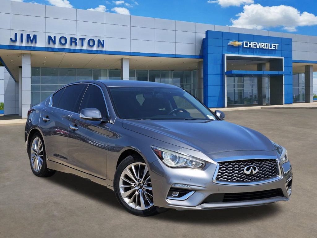 Used 2022 INFINITI Q50 Luxe w/ Cargo Package RWD image 1