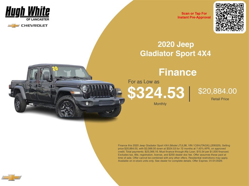 Used 2020 Jeep Gladiator Sport image 3