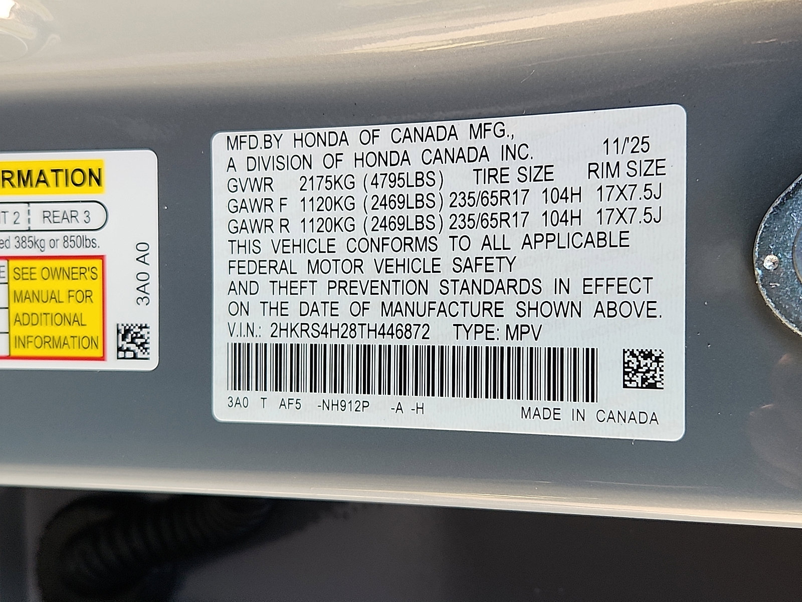 New 2026 Honda CR-V LX image 16