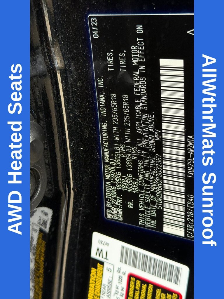 Used 2023 Toyota Highlander XLE AWD/4WD image 33