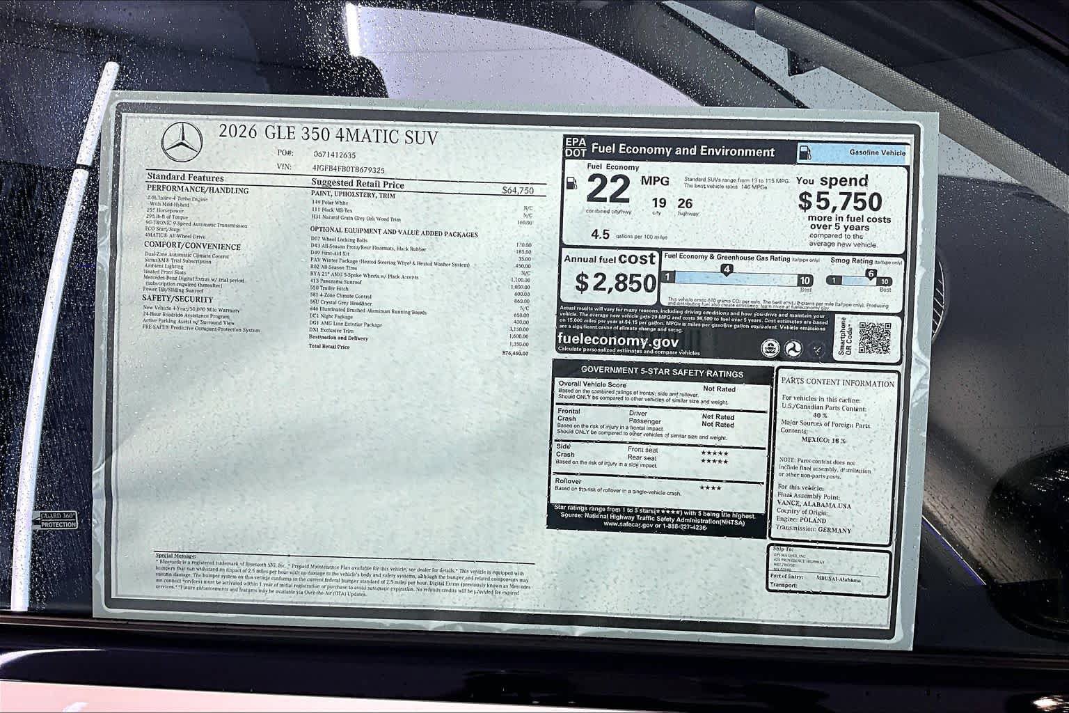 New 2026 Mercedes-Benz GLE 350 4MATIC image 18