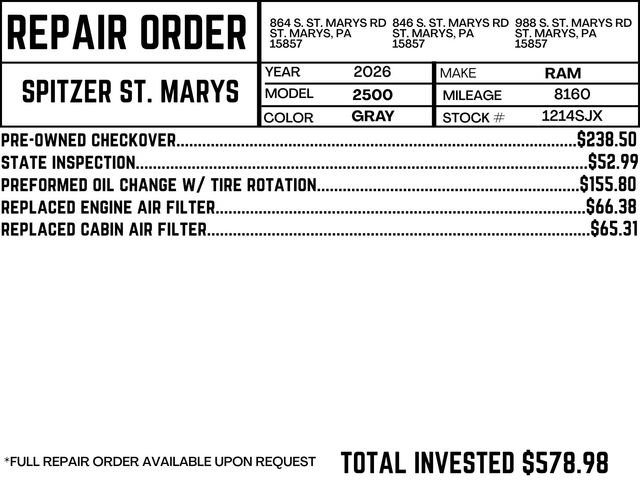 Used 2026 RAM 2500 Big Horn image 2