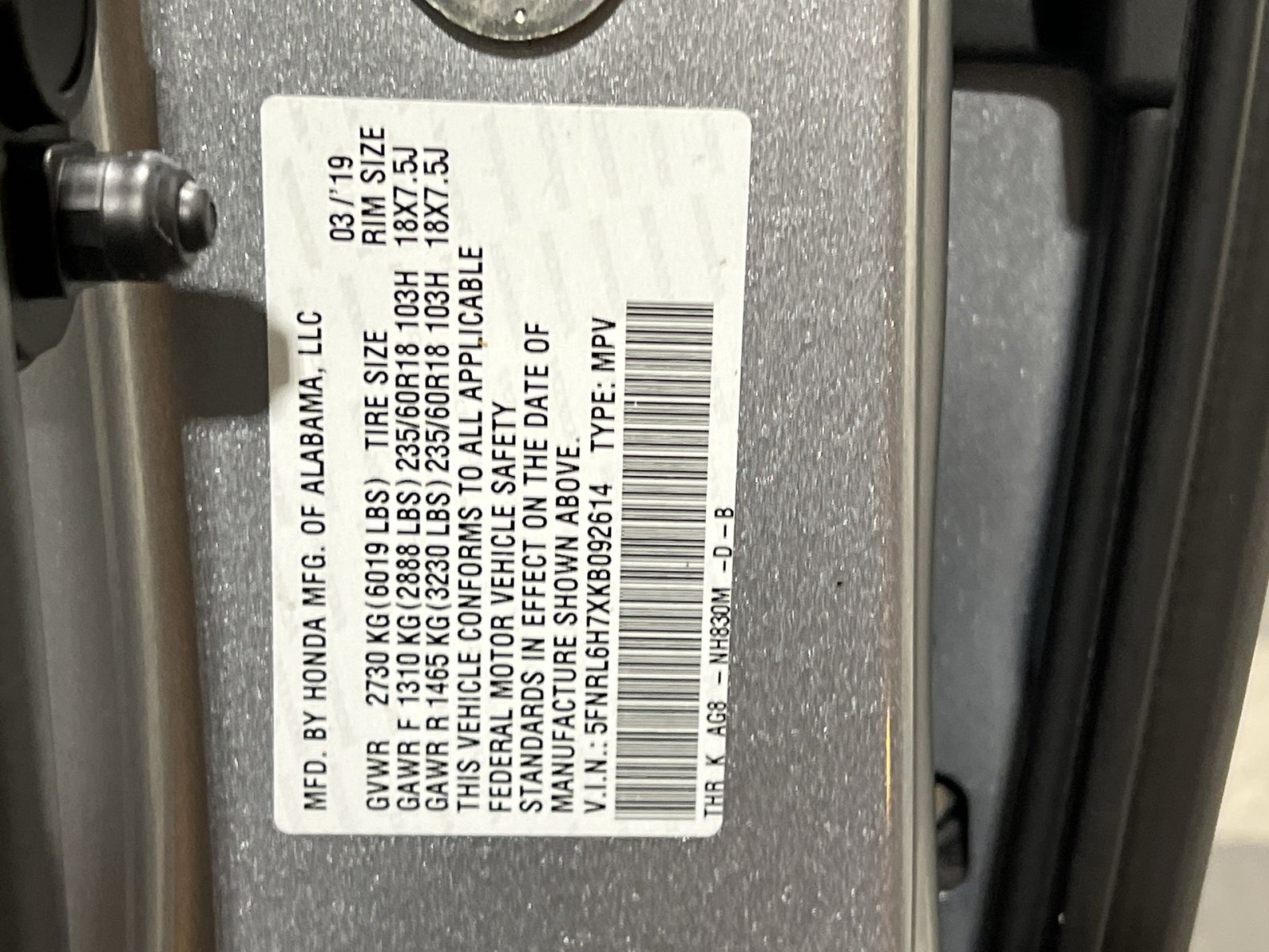 Used 2019 Honda Odyssey EX-L image 36