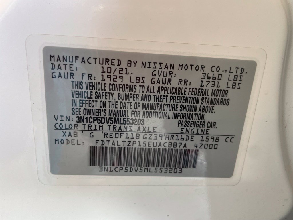 Certified 2021 Nissan Kicks SR w/ SR Premium Package FWD image 19