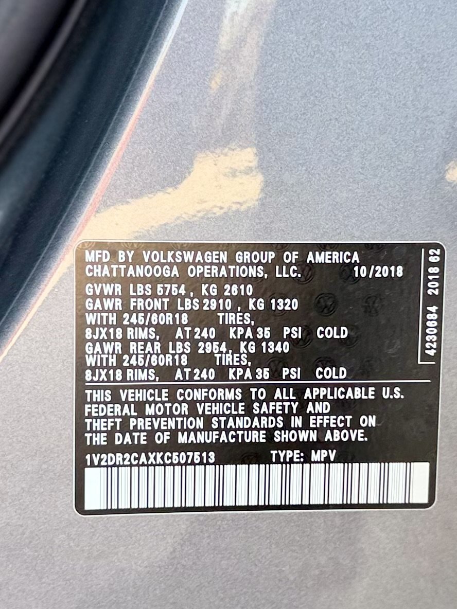 Used 2019 Volkswagen Atlas SE FWD image 33