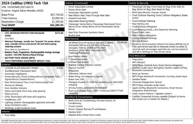 Certified 2024 Cadillac Lyriq Tech AWD/4WD image 5