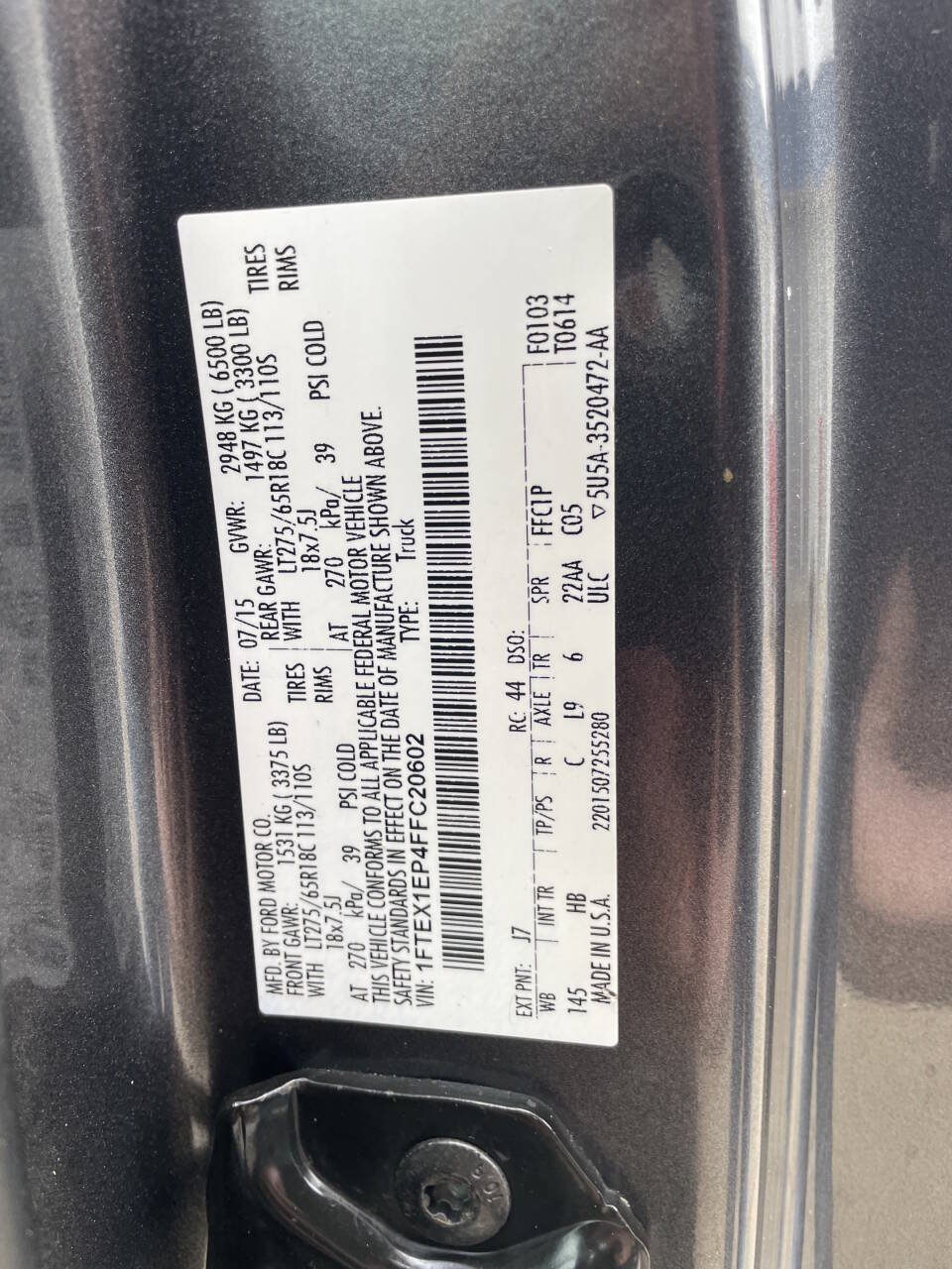 Used 2015 Ford F150 Lariat AWD/4WD image 34