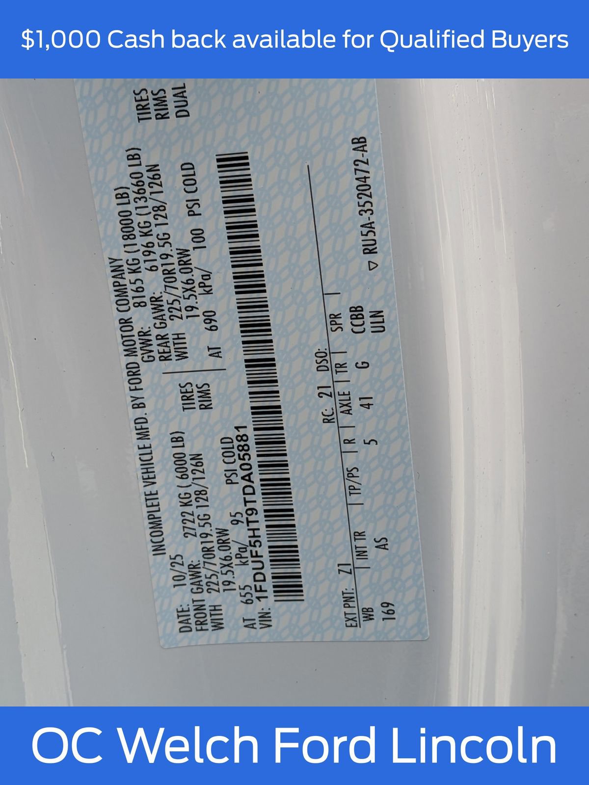 New 2026 Ford F550 4x4 Regular Cab Super Duty w/ XL Chrome Package image 14