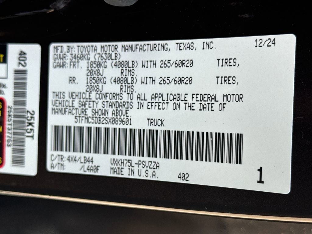 Used 2025 Toyota Tundra 1794 Edition AWD/4WD image 53