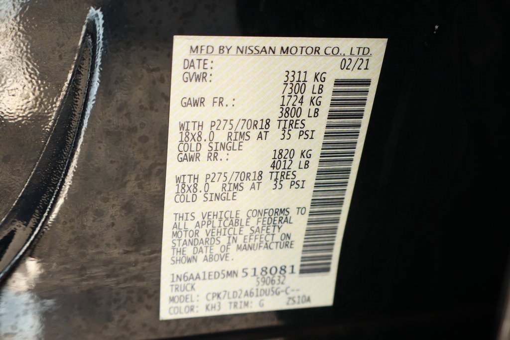 Used 2021 Nissan Titan PRO-4X w/ Pro-4x Convenience Package image 61