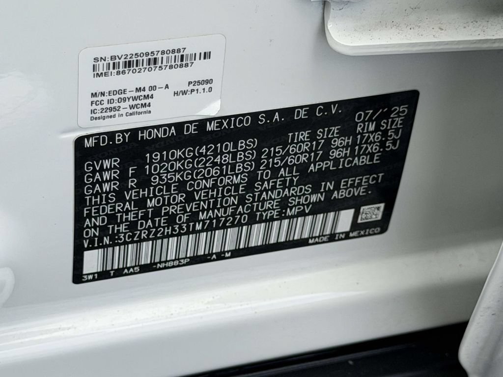 Used 2026 Honda HR-V LX image 20