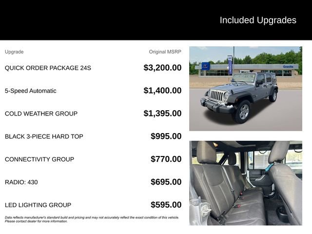 Used 2017 Jeep Wrangler Unlimited Sport w/ Quick Order Package 24S image 8