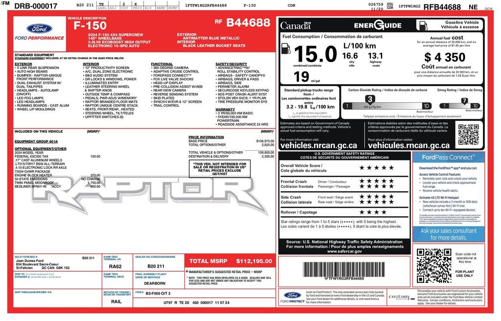 Used 2024 Ford F150 Raptor image 3