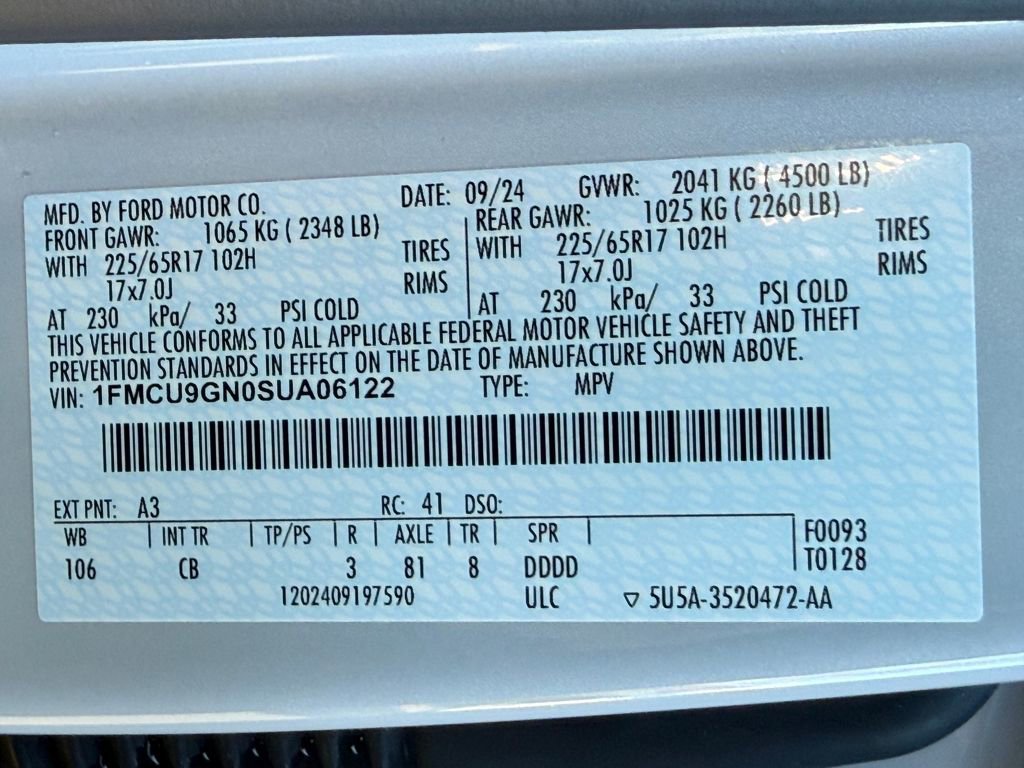 Certified 2025 Ford Escape Active w/ Cold Weather Package image 27