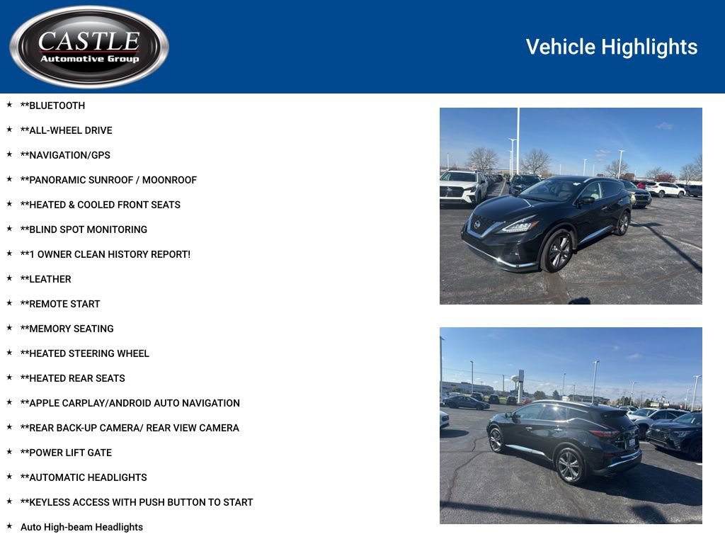 Used 2022 Nissan Murano Platinum w/ Cargo Package image 3