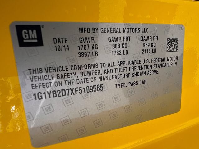 Used 2015 Chevrolet Corvette Stingray Coupe w/ ZF1 Appearance Package RWD image 38