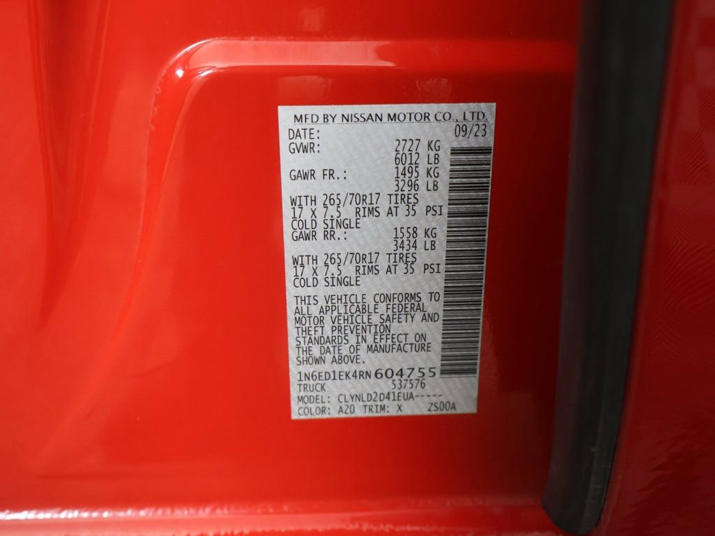 Used 2024 Nissan Frontier PRO-4X w/ Off-Road Protection Package image 44