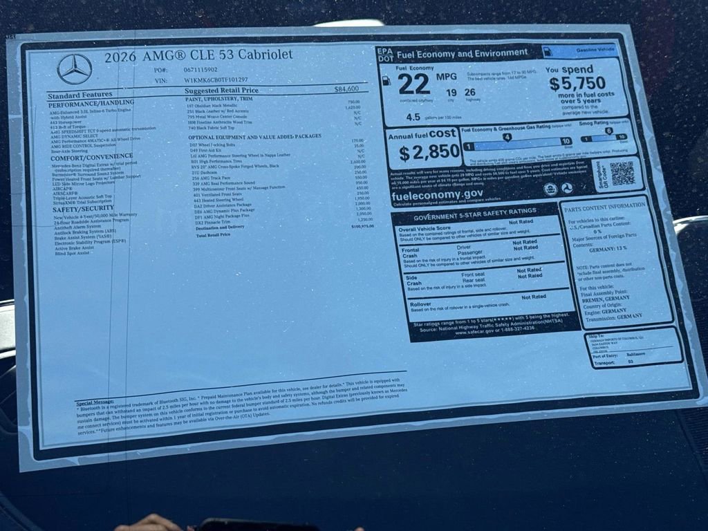 New 2026 Mercedes-Benz CLE 53 AMG 4MATIC Cabriolet image 8