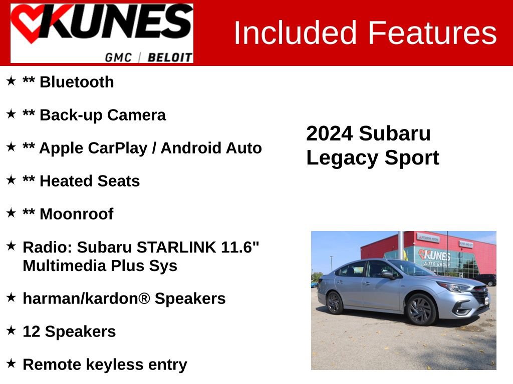 Used 2024 Subaru Legacy Sport image 2