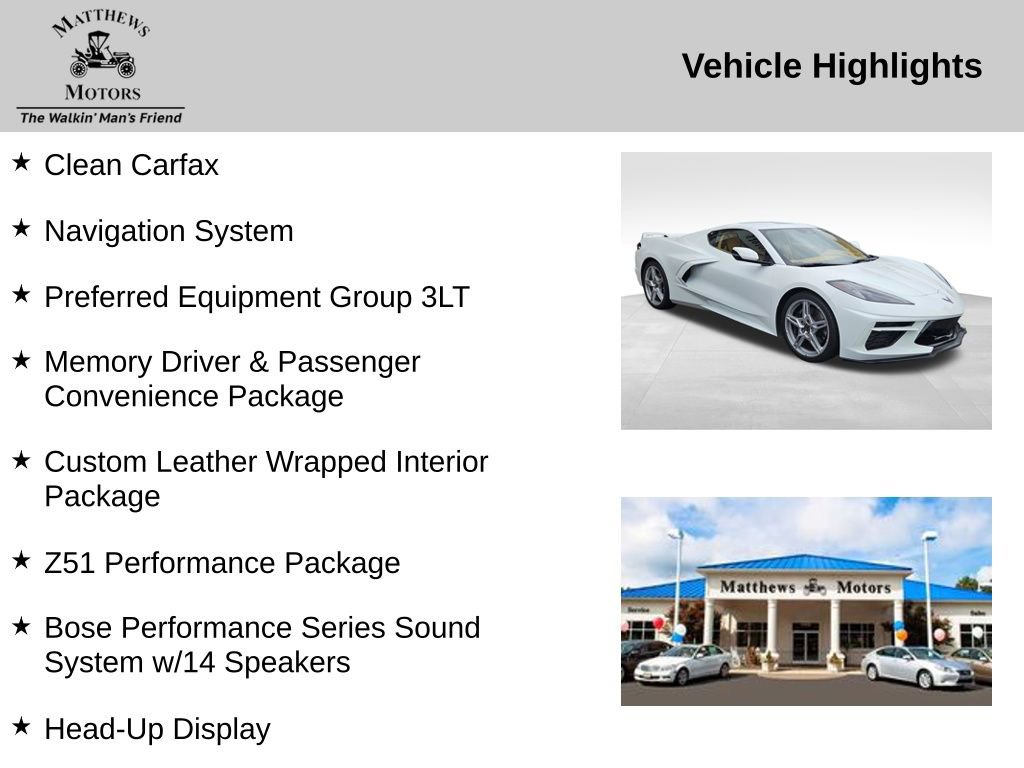 Used 2024 Chevrolet Corvette Stingray Premium Cpe w/ Z51 Performance Package RWD image 11