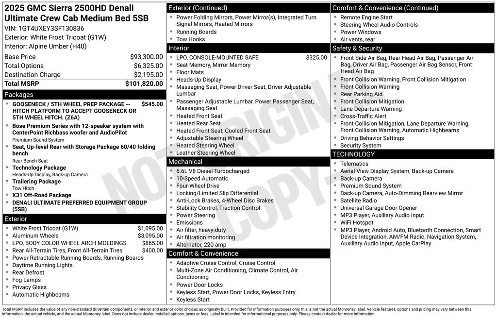 Used 2025 GMC Sierra 2500 Denali Ultimate AWD/4WD image 9