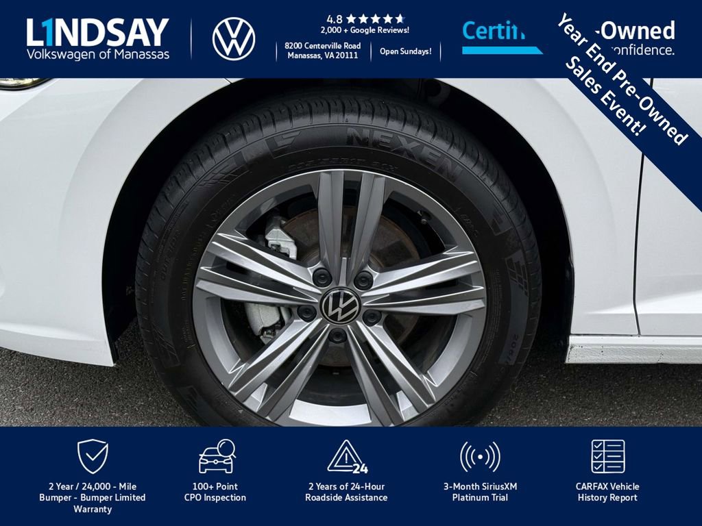 Certified 2024 Volkswagen Jetta SE w/ Panoramic Sunroof Package image 9