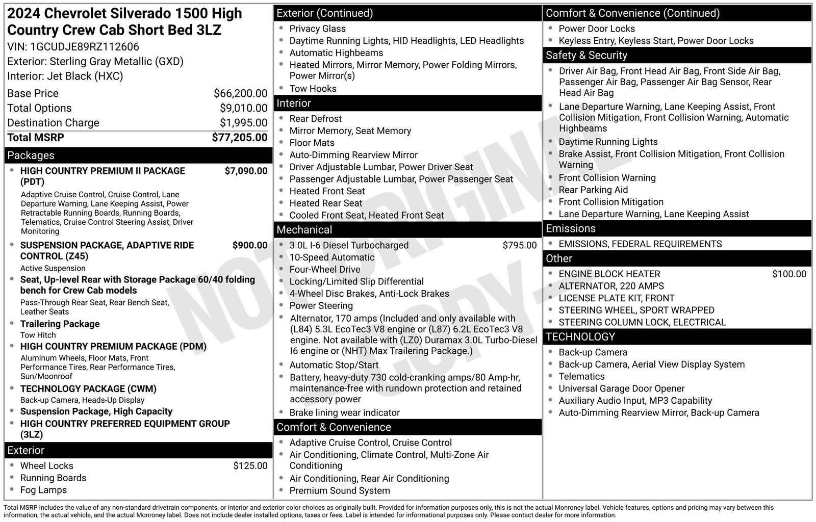 Certified 2024 Chevrolet Silverado 1500 High Country image 38