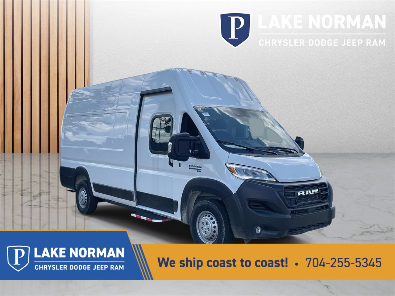 New 2024 RAM ProMaster 3500 w/ Delivery Van Package