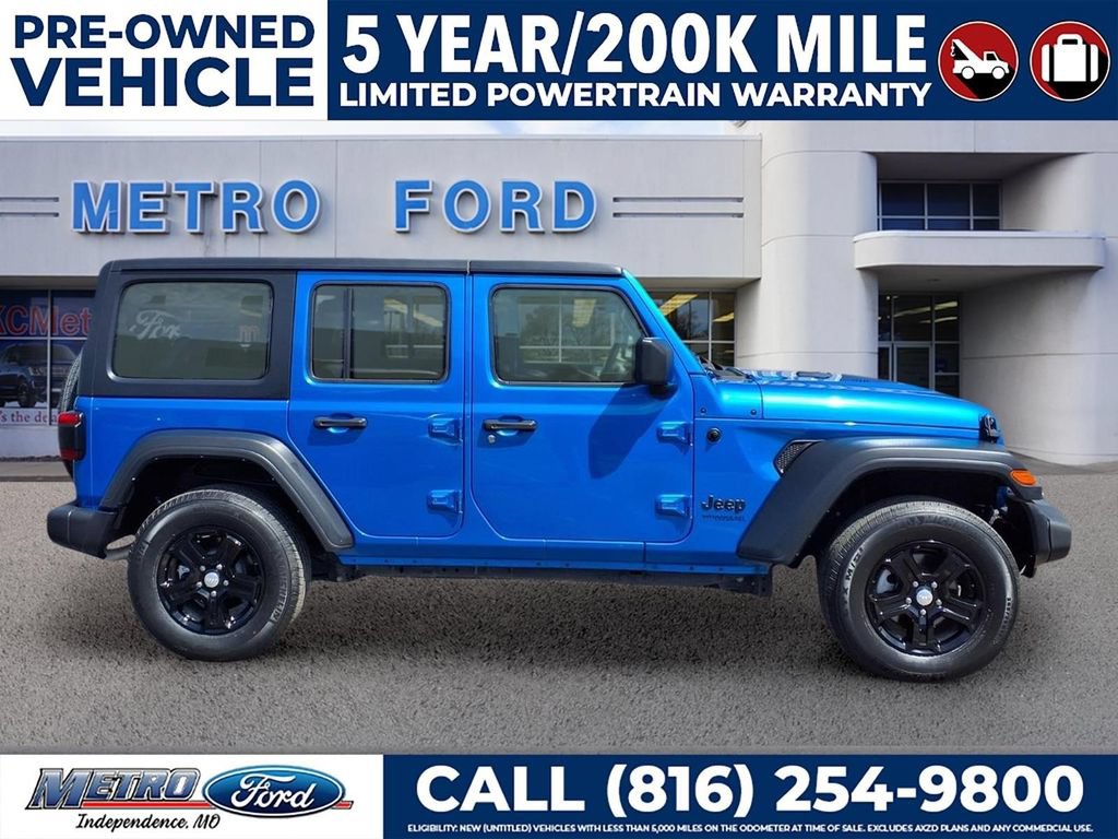 Used 2022 Jeep Wrangler Unlimited Sport AWD/4WD image 2