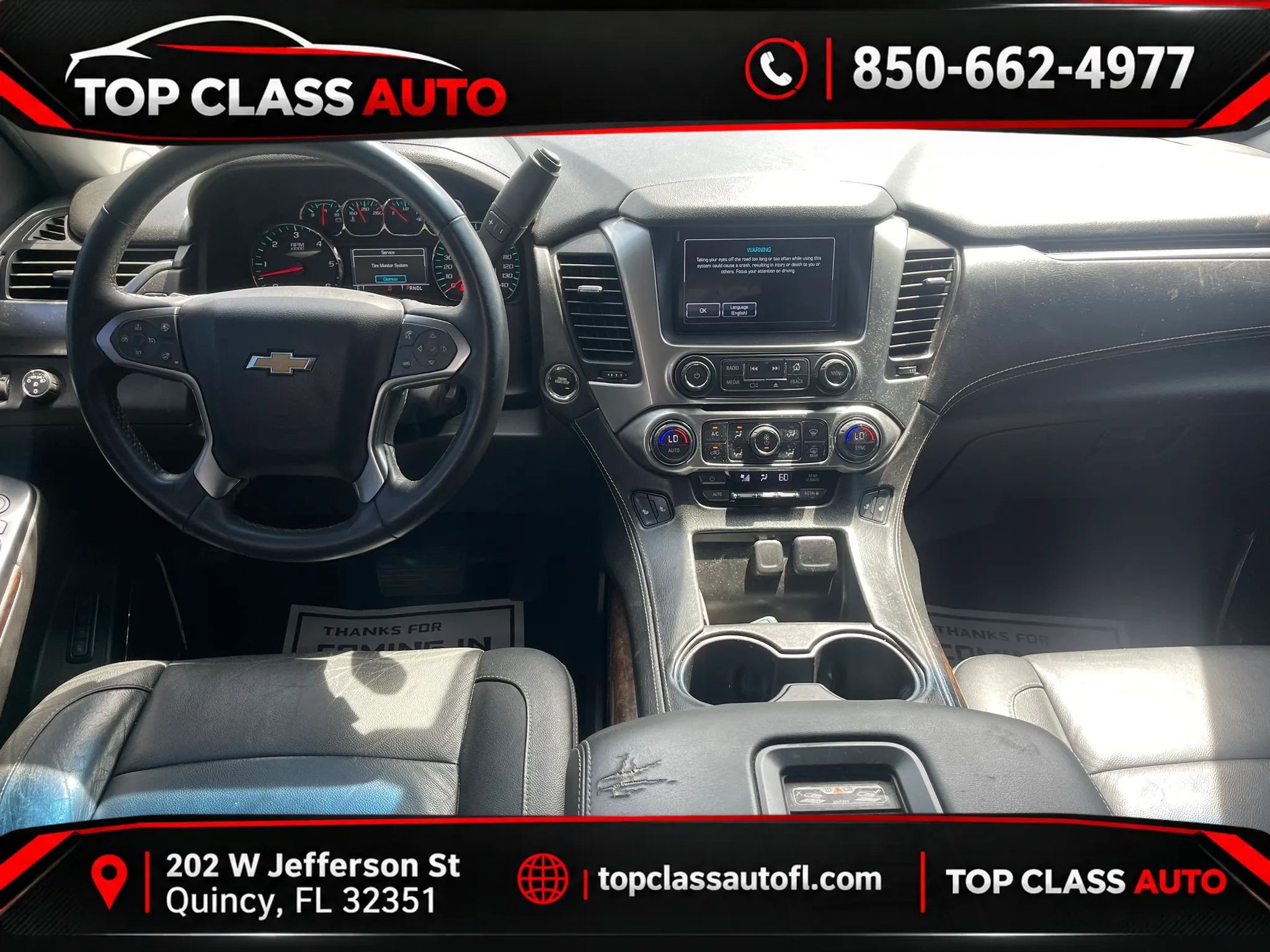 Used 2017 Chevrolet Tahoe LT w/ Luxury Package RWD image 9