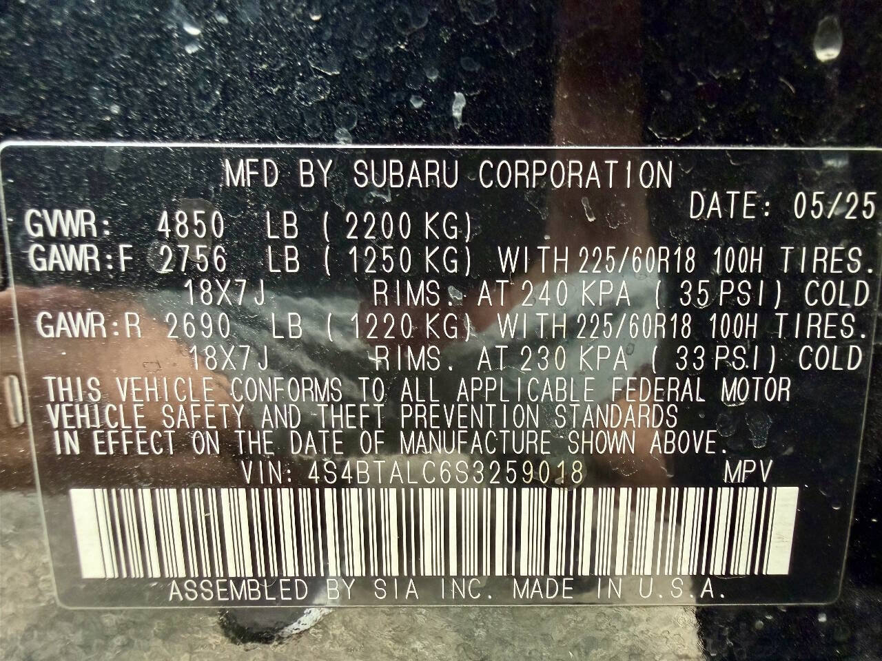 Used 2025 Subaru Outback Onyx Edition AWD/4WD image 52