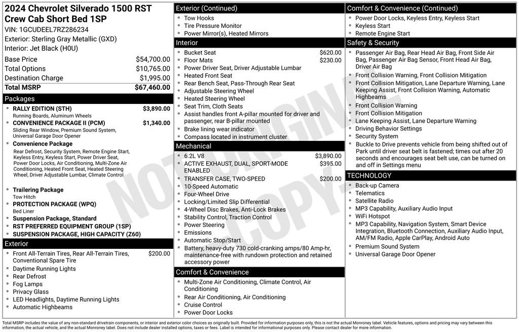 Certified 2024 Chevrolet Silverado 1500 RST w/ Rally Edition AWD/4WD image 9