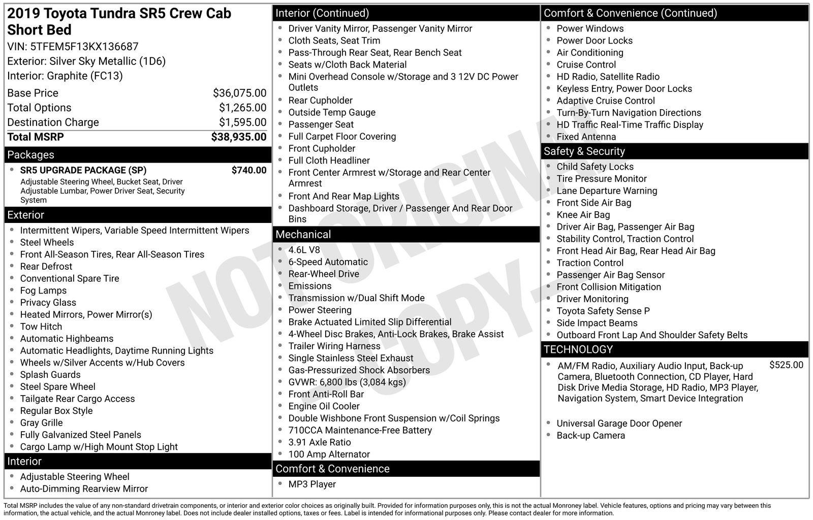 Used 2019 Toyota Tundra SR5 w/ SR5 Upgrade Package image 30