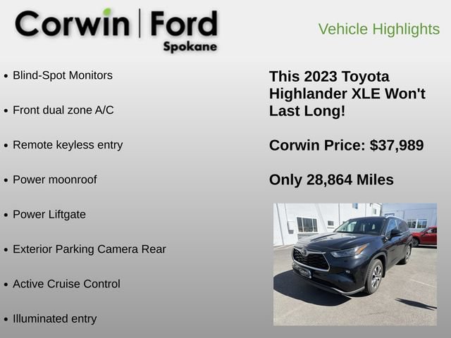 Used 2023 Toyota Highlander XLE AWD/4WD image 6