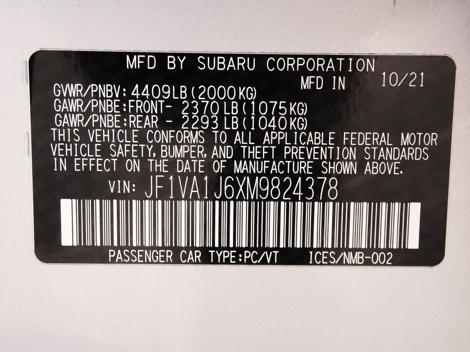 Used 2021 Subaru WRX Limited AWD/4WD image 15
