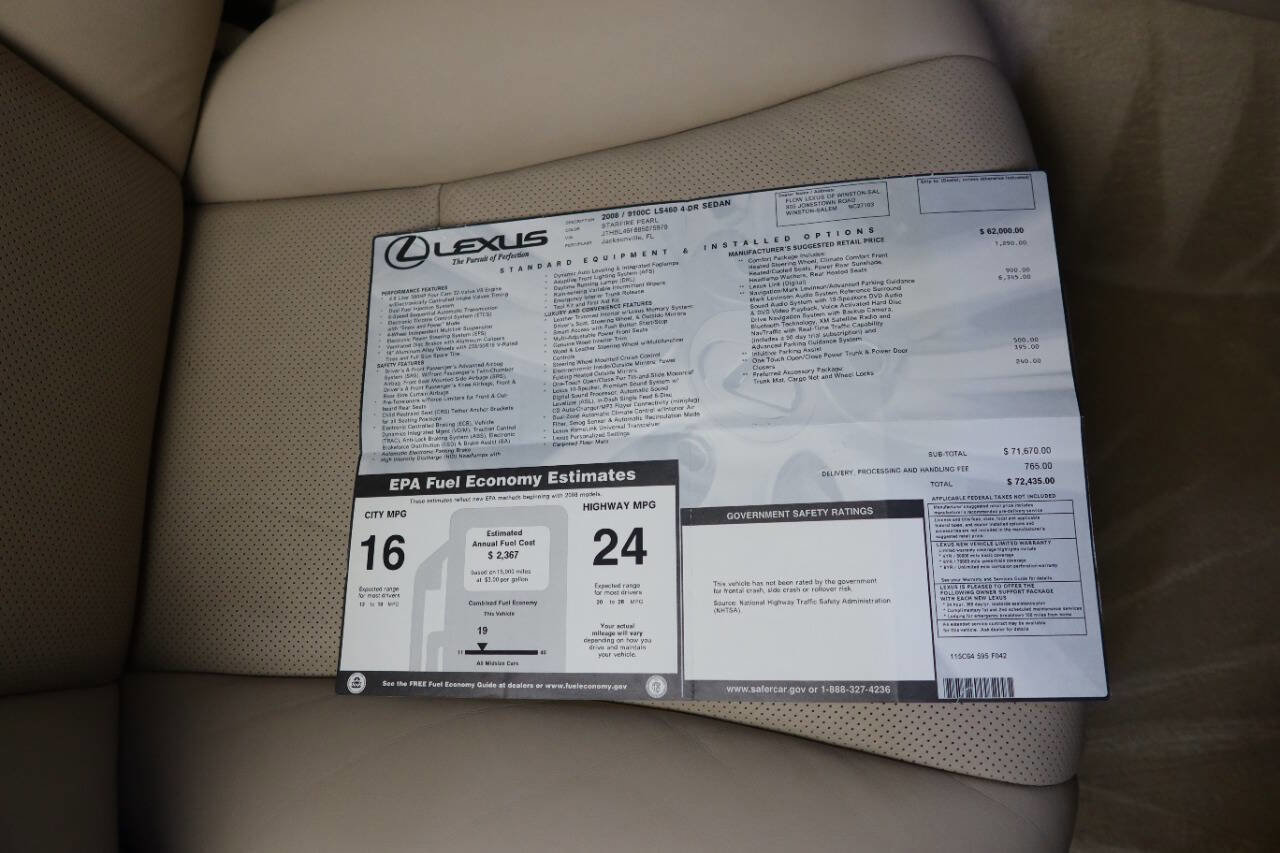 Used 2008 Lexus LS 460 image 42