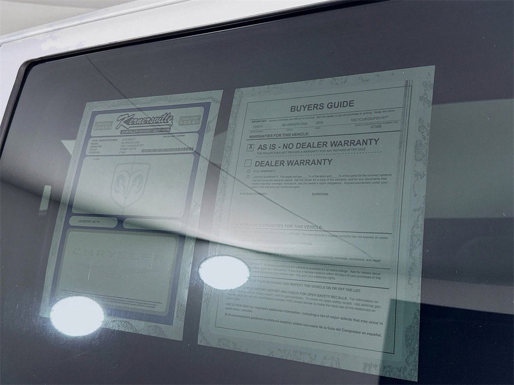 Used 2018 Chevrolet Silverado 2500 W/T w/ WT Fleet Convenience Package image 37