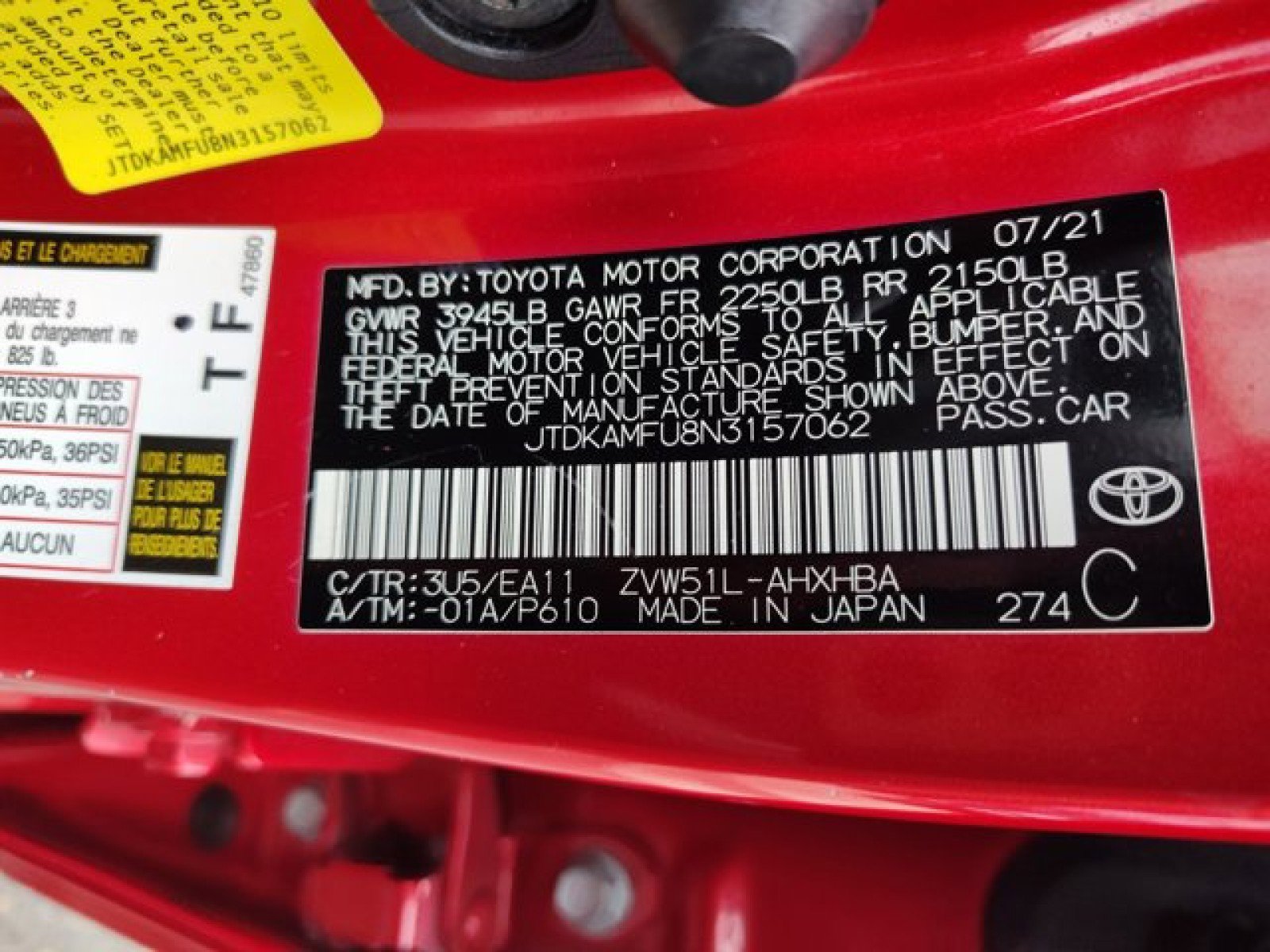 Used 2022 Toyota Prius Limited w/ Premium Convenience Package FWD image 24