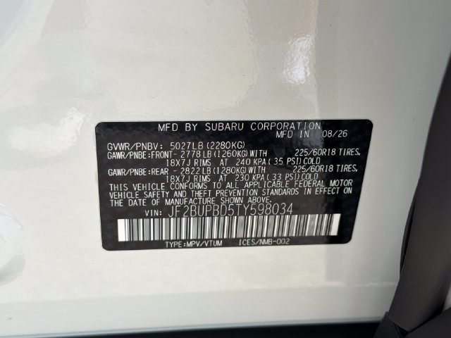 New 2026 Subaru Outback Premium AWD/4WD image 26