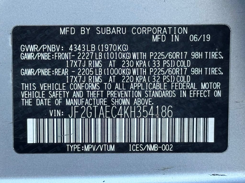 Used 2019 Subaru Crosstrek 2.0i Premium AWD/4WD image 40