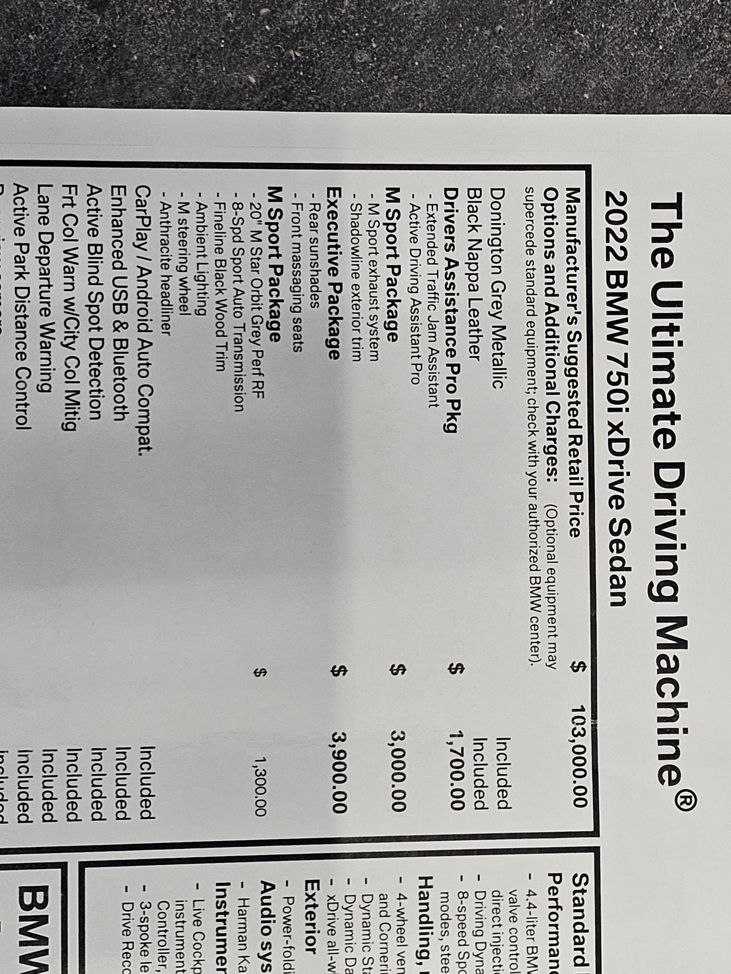 Used 2022 BMW 750i xDrive w/ Executive Package image 43