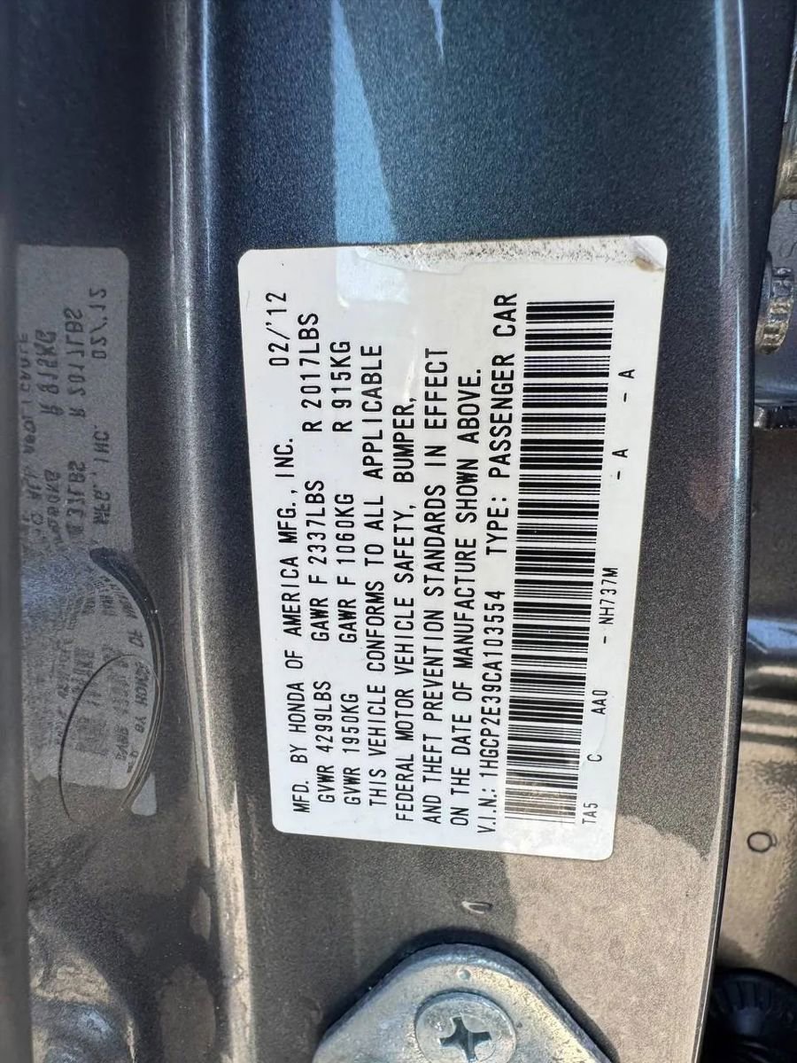 Used 2012 Honda Accord LX image 9