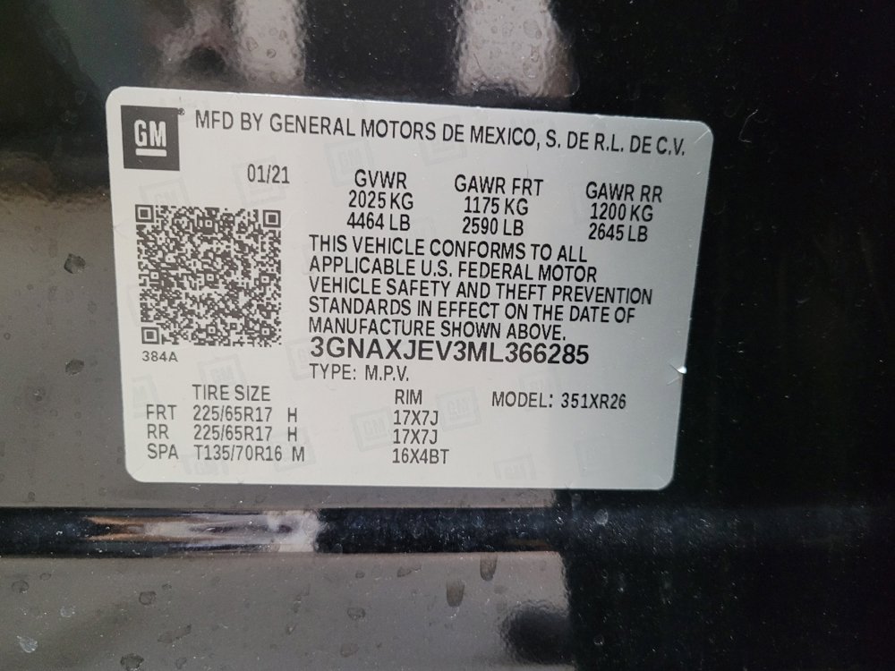 Used 2021 Chevrolet Equinox LT w/ LPO, Cargo Package FWD image 33