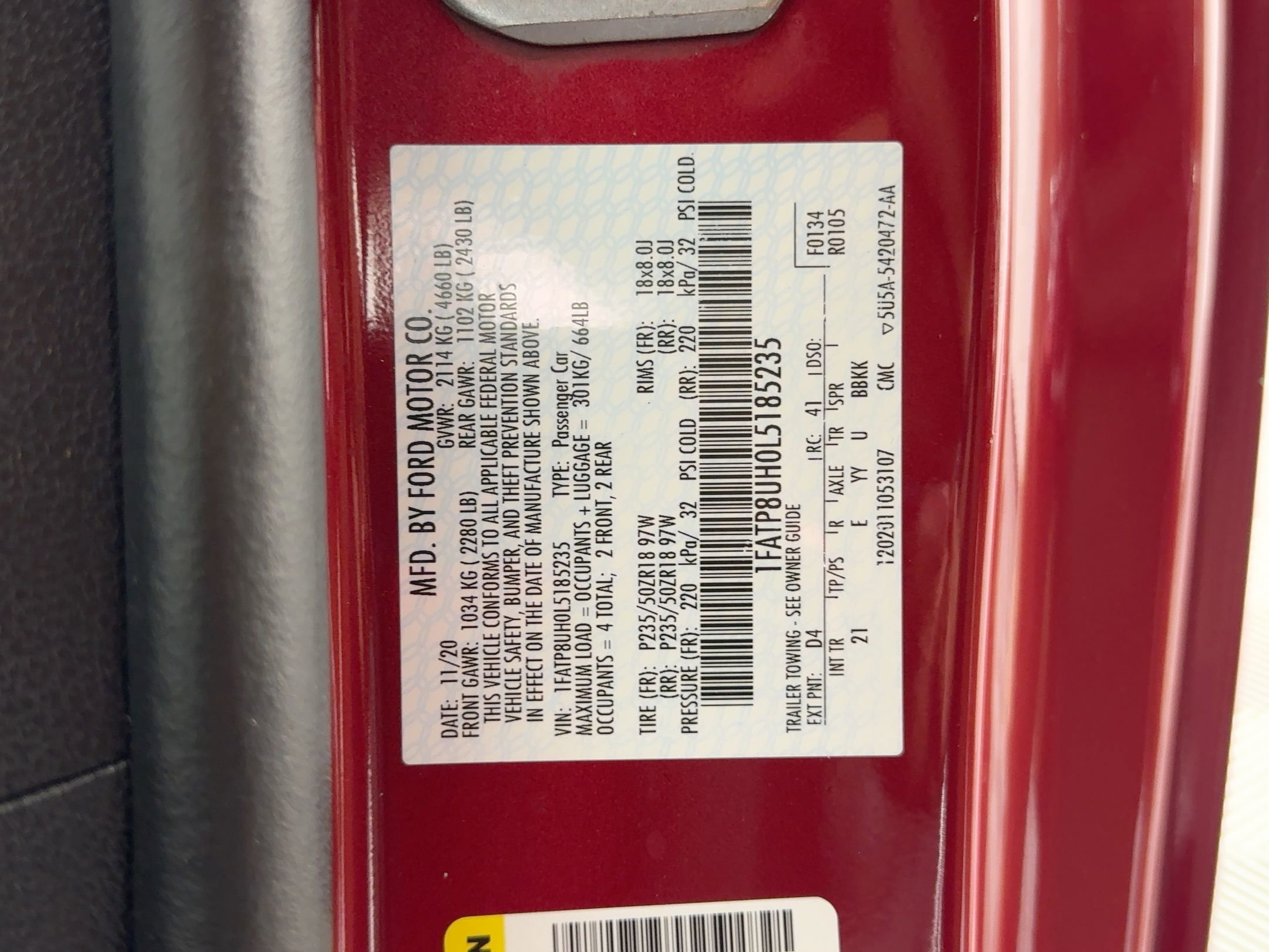 Used 2020 Ford Mustang Convertible w/ Equipment Group 101A image 20