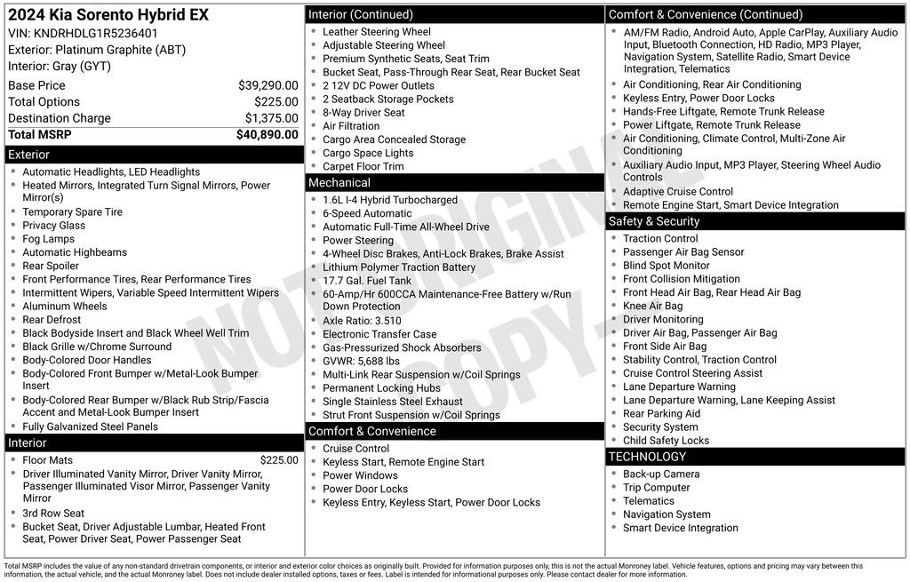 Certified 2024 Kia Sorento EX image 8