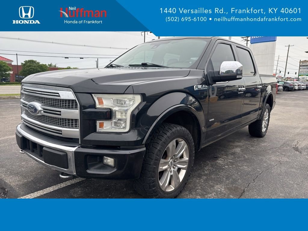 Used 2015 Ford F150 Platinum w/ Trailer Tow Package AWD/4WD image 1