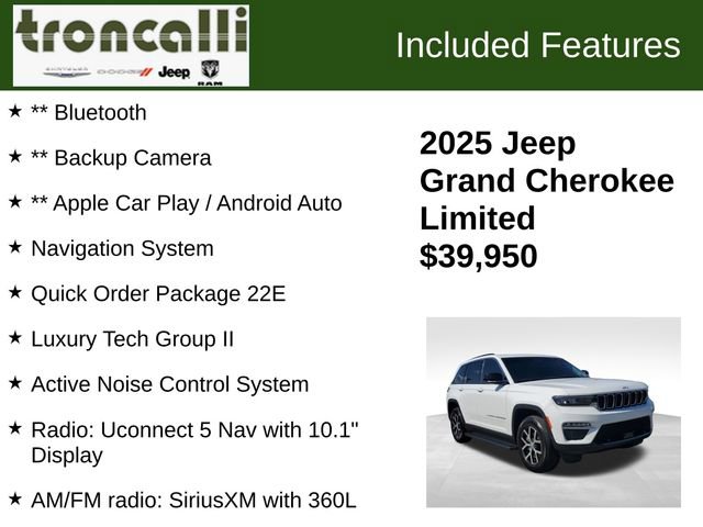 Certified 2025 Jeep Grand Cherokee Limited w/ Luxury Tech Group II image 5